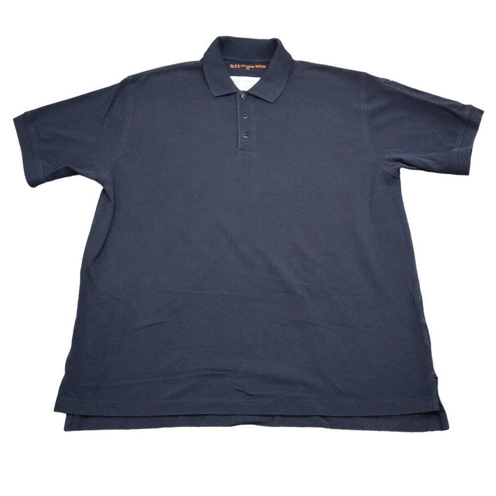 5.11 Shirt Men XL Blue Polo Tactical Series Casual Work Uniform Performance